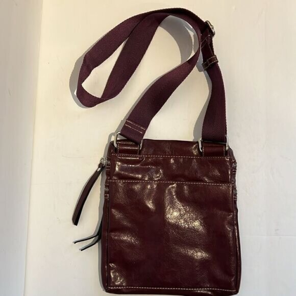 Franco Sarto Maroon Faux Leather Crossbody Bag - Picture 6 of 13